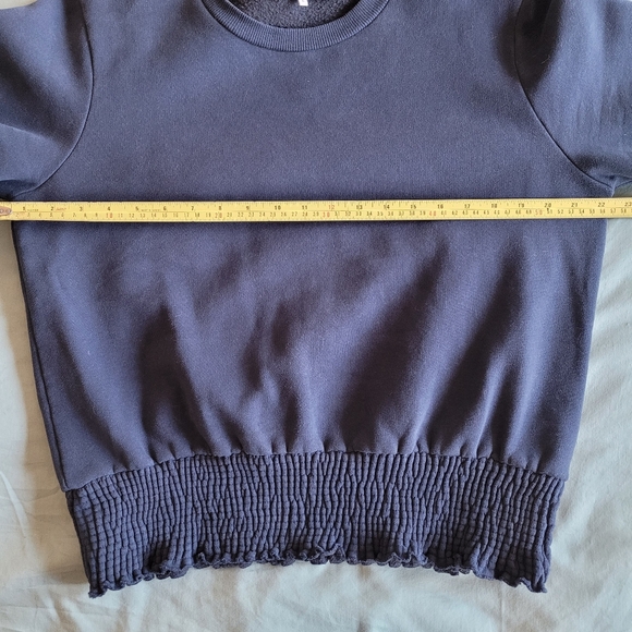 Levi's Navy Blue Balloon-Sleeve Top - Picture 10 of 11